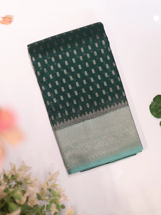 Contrast Viscose Georgette Banarasi - SIT5778