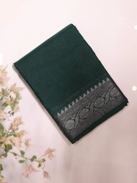 Contrast Viscose Georgette Semi Banarasi - SIT5786