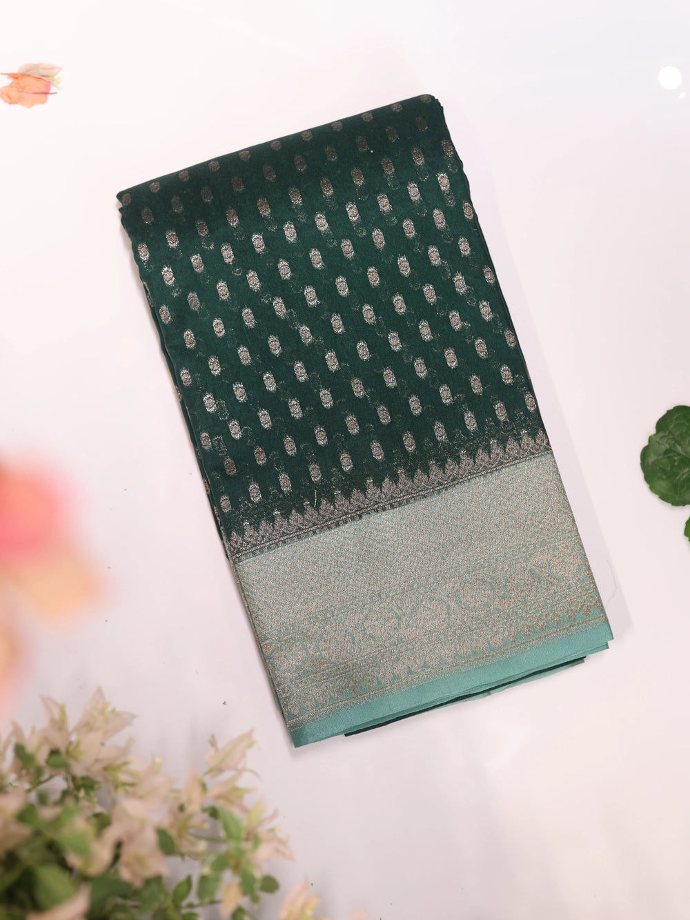 Contrast Viscose Georgette Banarasi - SIT5778