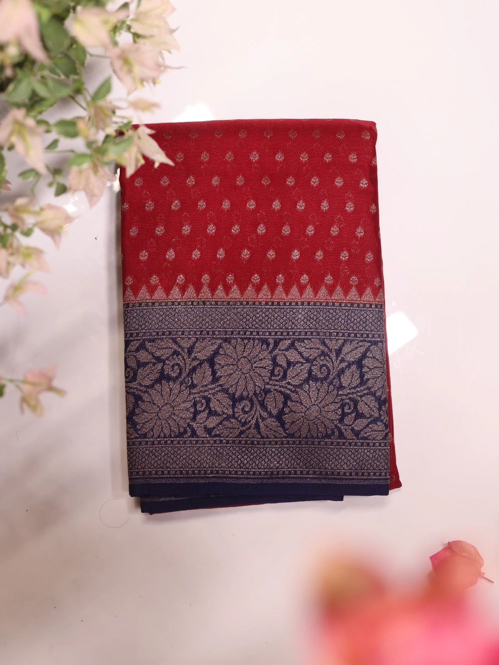 Contrast Viscose Georgette Banarasi - SIT5777