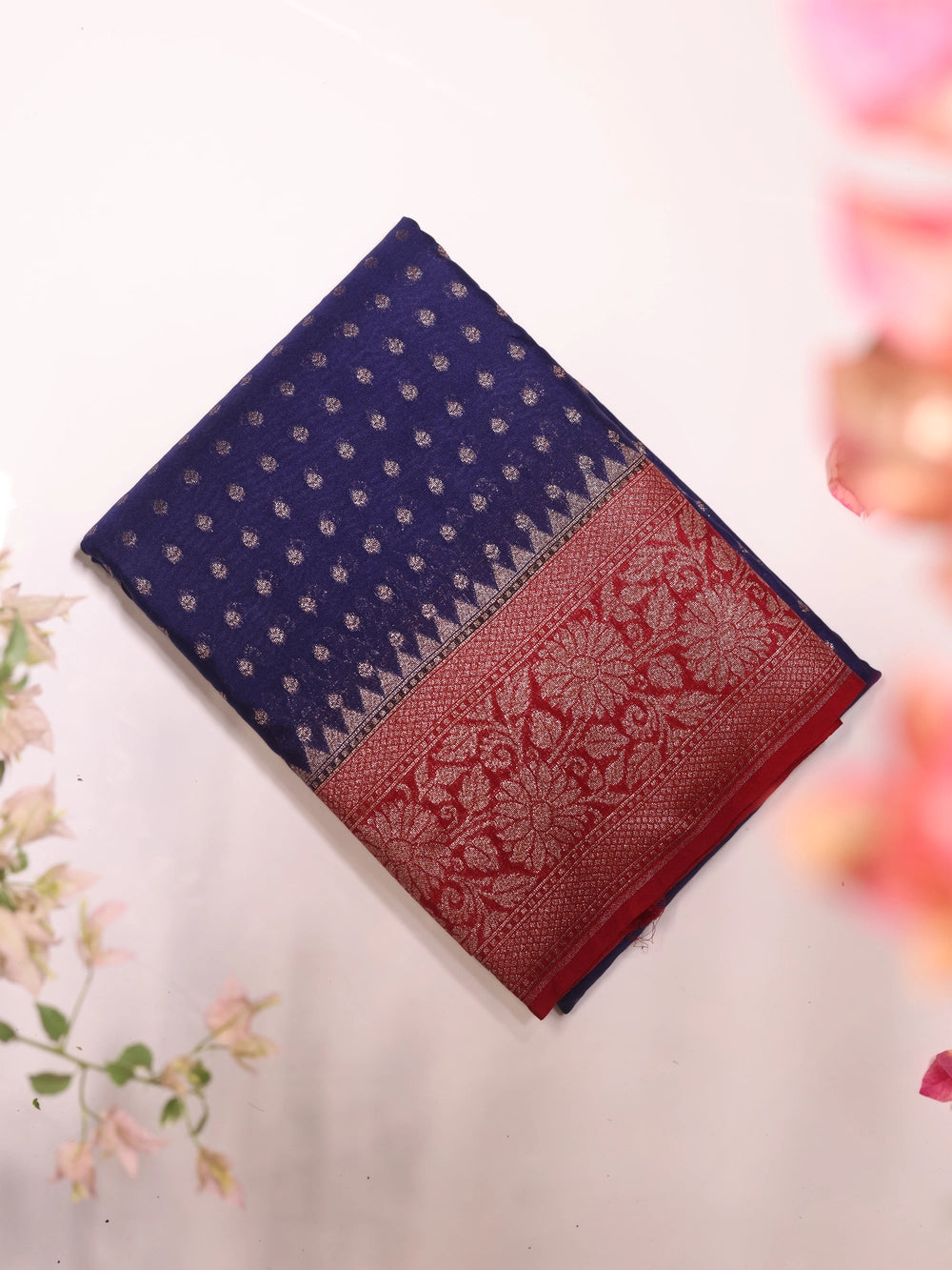 Contrast Viscose Georgette Banarasi - SIT5777